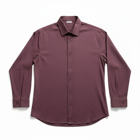 Modal Kumaş Bordo Oversize Gömlek 