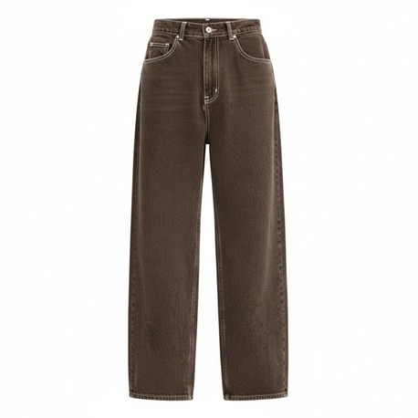 Kahve taşmalamı vintage jean 