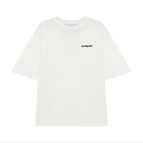 (D) LOW LIGHTS Basic Tee White