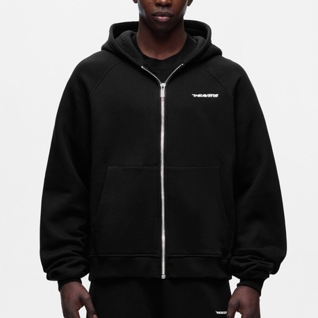 7HEAVENS Logo Zip Hoodie - Black
