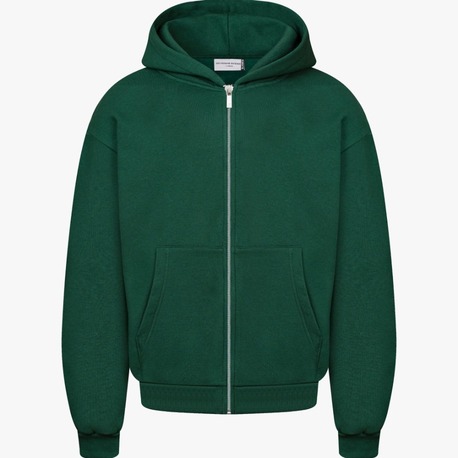 7HEAVENS Heavy Blank Hoodie - Forest Green