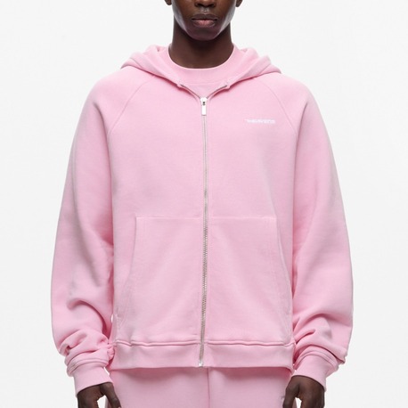 7HEAVENS Logo Zip Hoodie - Cotton Candy
