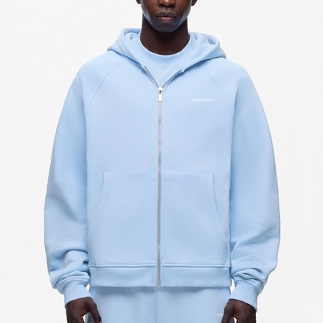 (D) 7HEAVENS Logo Zip Hoodie - Baby Blue