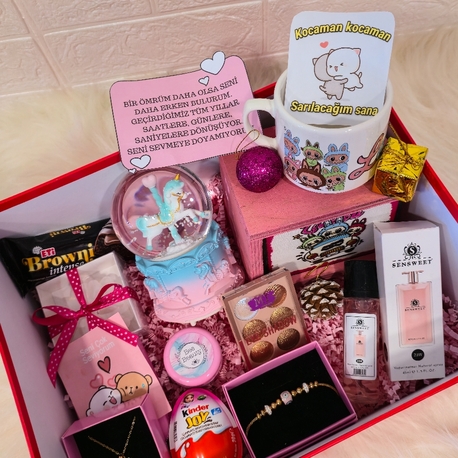 Mega Elite Romantik Experience Box / Özel Tasarım Hediye Kutusu 