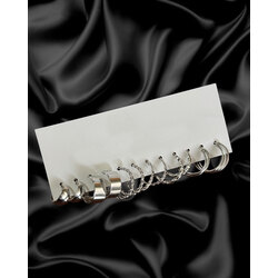 6lı Silver Küpe Set1 