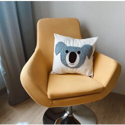 Keten Punch Needle Elişli Koala Kırlent Kılıfı