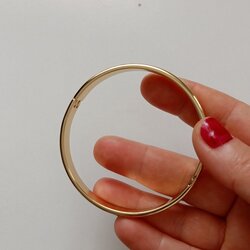 Lente Aksesuar Xuping Gold Ajda Model Kelepçe Bilezik (8mm)