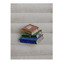 Lente Aksesuar Mavi, Yeşil, Pembe Kitap Broş, Öğretmen, Arkadaş Broş