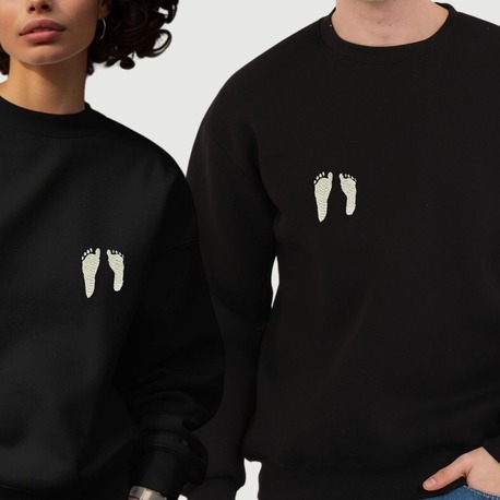 Bebek Ayak İzi Nakış SWEATSHIRT