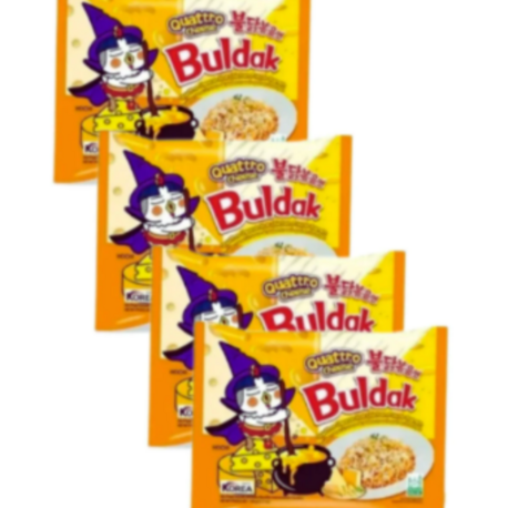 Quattro Cheese Buldak Ramen Helal Damgalı 4 ADET