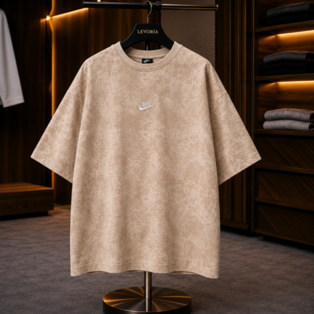 NK Bisiklet Yaka Oversize Yıkamalı Tshirt