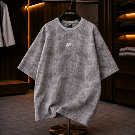 NK Bisiklet Yaka Oversize Yıkamalı Tshirt