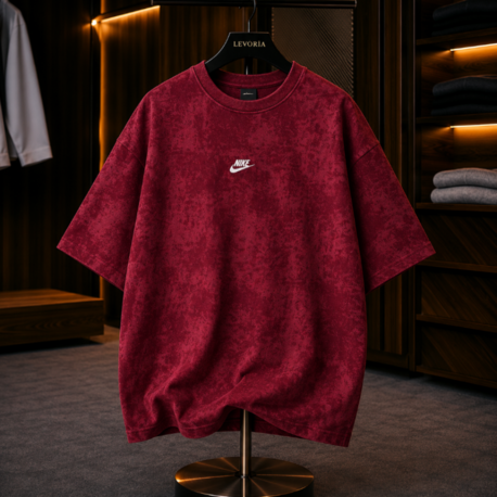 NK Bisiklet Yaka Oversize Yıkamalı Tshirt