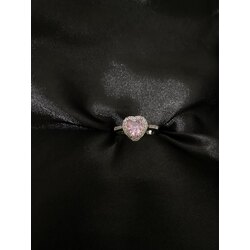 Çelik pembe pandora yüzük 