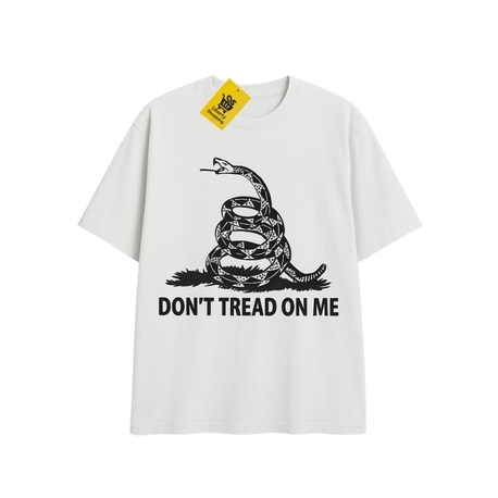 GADSDEN YILANLI 'DON'T TREAD ON ME' | Oversize Beyaz Tişört
