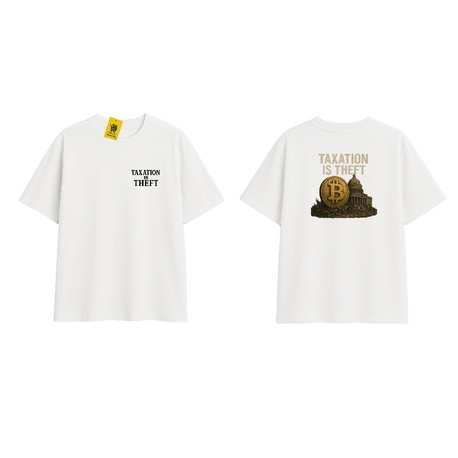 'BTC' | Oversize Beyaz Tişört