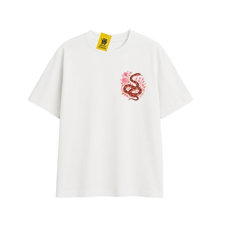 'PINK REBELLION' | Oversize Beyaz Tişört