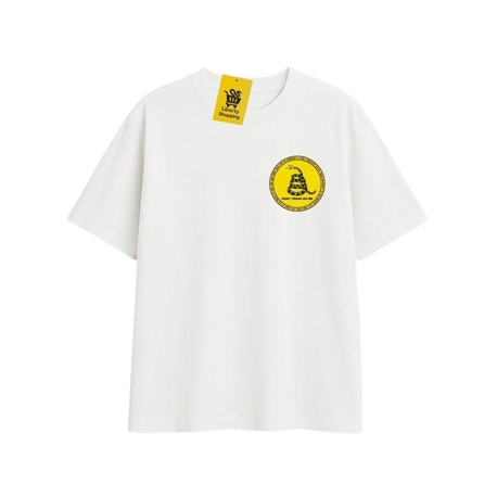 GADSDEN YILANLI 'DON'T TREAD ON ME' | Oversize Beyaz Tişört