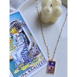 Kraliçe tarot kolye 