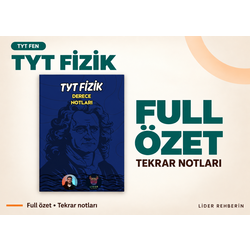 TYT FİZİK FULL TEKRAR NOTLARI | ÖZET