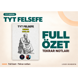 TYT FELSEFE FULL TEKRAR NOTLARI | ÖZET