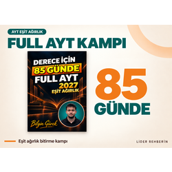 BİLGİN GÜREK DERECE YAPTIRTACAK 85 GÜN AYT EA PROGRAM + REHBERLİK / DİJİTAL KİTAP