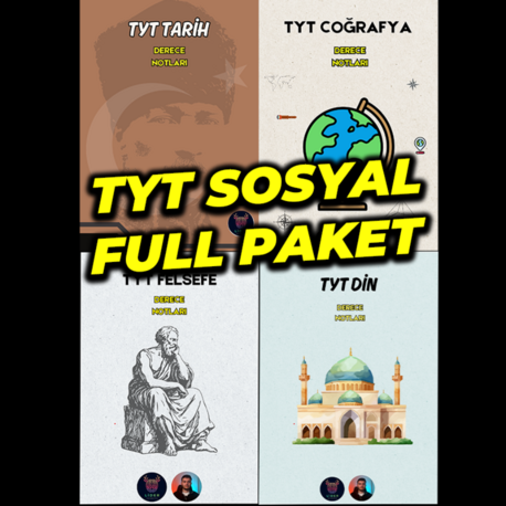 TYT SOSYAL FULL PAKET | TÜM SOSYAL DERSLERİ ÖZET