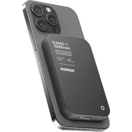 Momax Q.mag X1 10000MAH Magsafe Uyumlu Kablosuz Powerbank SİYAH 