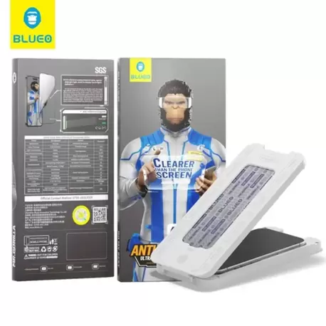 Blueo Anti-Reflective iPhone 15 Pro Uyumlu Uygulama Aparatlı Ekrandan Bile Daha Net Cam Ekran K