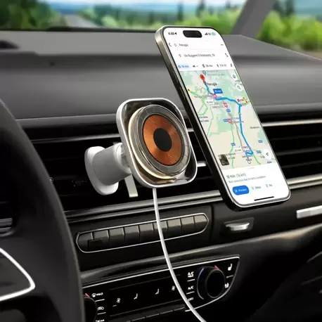 MOMAX CM29 CHARGE FLOW MAGSAFE ARAÇ TELEFON TUTUCU BEYAZ