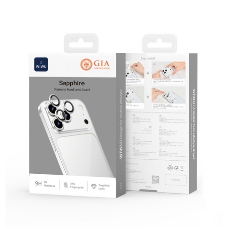 Apple iPhone 17 Pro Max Wiwu LG-003 Lens Guard Çizilmeye Karşı Dayanıklı Safir Lens Koruyucu