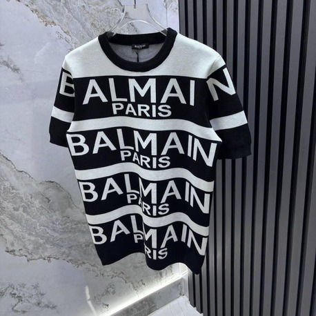 BALMAIN PARİS BİSİKLET YAKA TRİKO T-SHİRT
