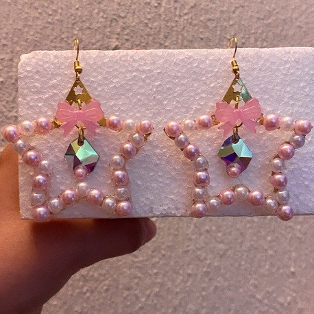 Pinkstar Küpe