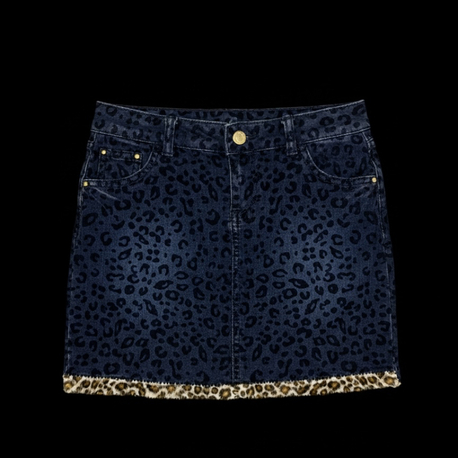 Leopar old money kot mini etek