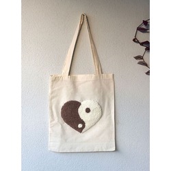 Kalp Ying Yang Çanta