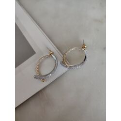 Arkalı Önlü Taşlı Mix Küpe