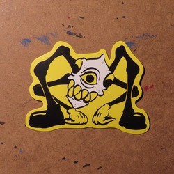 Monochrome Örümcek Limon - Sticker