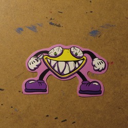 Plastik Bıçaklı Limon - Sticker