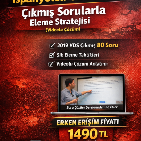 İspanyolca YDS 2019 Çıkmış Sorularla Eleme Stratejisi (Videolu Çözüm)