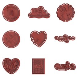 Love Serisi 9 Parçalı Set