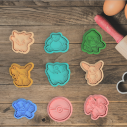 Pokemon Kurabiye Kalıpları Seti #Pokemon