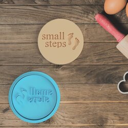 Small Steps Yazılı Baby Shower Kalıbı