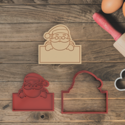 Christmas Santa Name Plate #NoelBaba
