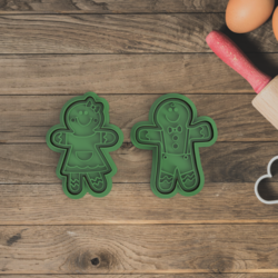 Gingerbread Couples Set (Kız ve Erkek Kurabiye Kalıbı)