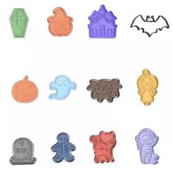 halloween kalıbı 12 adet set