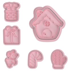 Yeni Yıla Girerken Noel Kalıpları 6 Parçalı Set