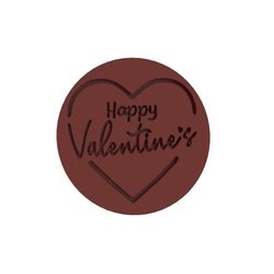 Happy Valentine Day yazılı kalıp