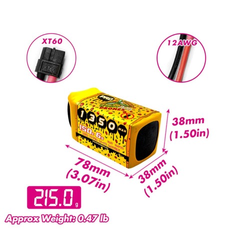 CNHL Speedy Pizza Series Pro 1350mAh 22.2V 6S 150C