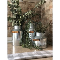 M83003 - Gri Galvaniz Güğüm - Büyük Boy