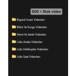500'lü Stok Video